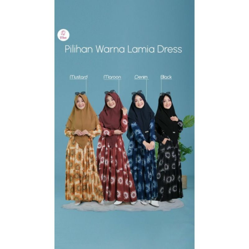 DRESS SANTAI WANITA/Lamia Dress Only by Fauz hijab