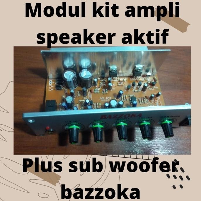kit modul power amplifier speaker aktif bazzoka tip 31 dan 32 mono