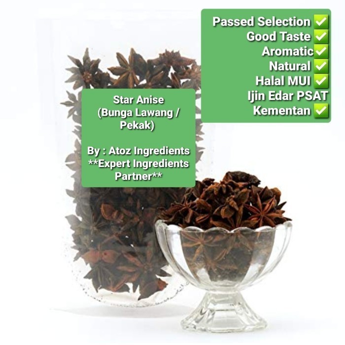 

Adlian Star Anise 500 Gr/ Bunga Lawang 500 Gr