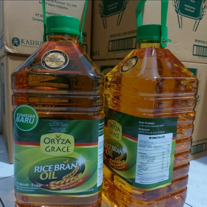

Adlian Oryza Grace Rice Bran Oil 5Lt / Minyak Beras Extract Bekatul 5Lt