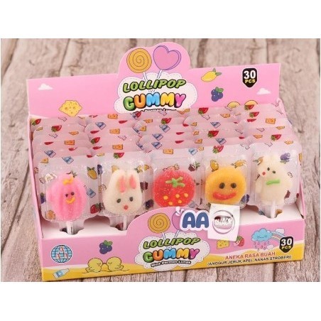 

Lollipop Gummy Nt Permen K Aneka Rasa Buah Box Isi 30