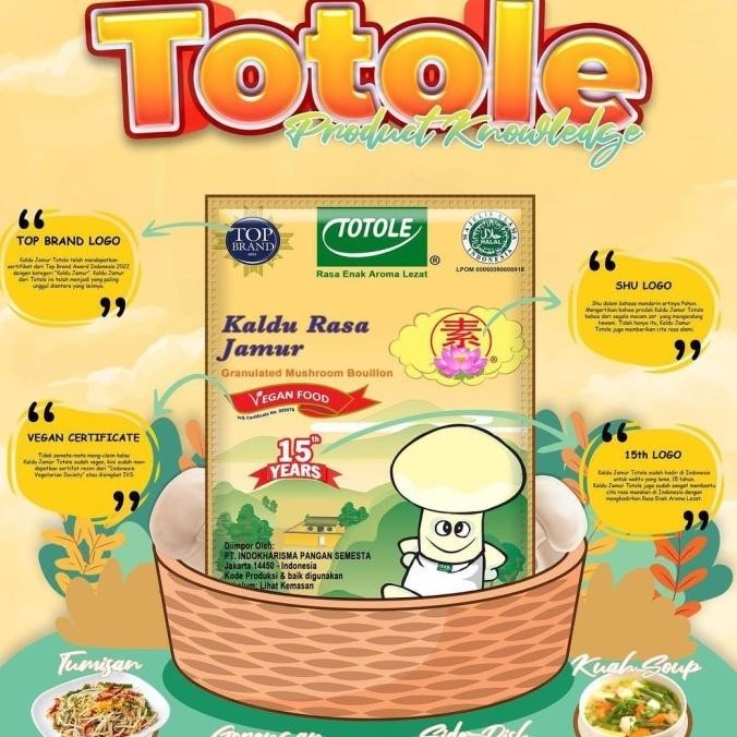 

Totole Kaldu Jamur 1 Kilogram Bumbu Dapur Penyedap Rasa Non Msg Halal WS88