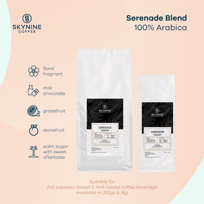

Serenade Premium Blend Roasted Beans 1Kg