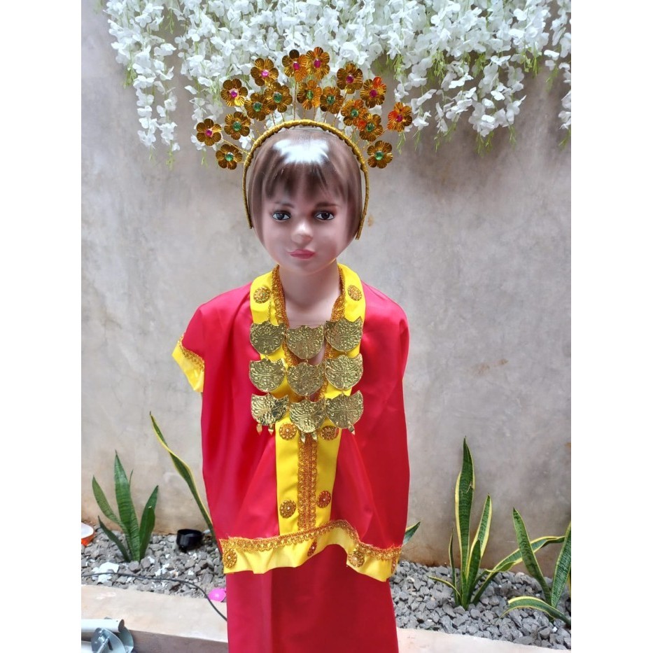 Baju Adat Bodo Bugis Lengkap,Baju, Mahkota, Kalung.
