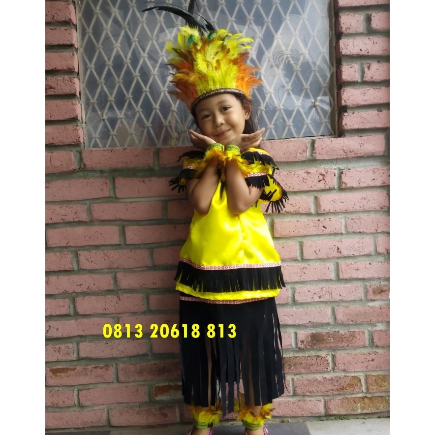 Papua Tk Baju Adat Karnaval Kostum Anak Pria Daerah
