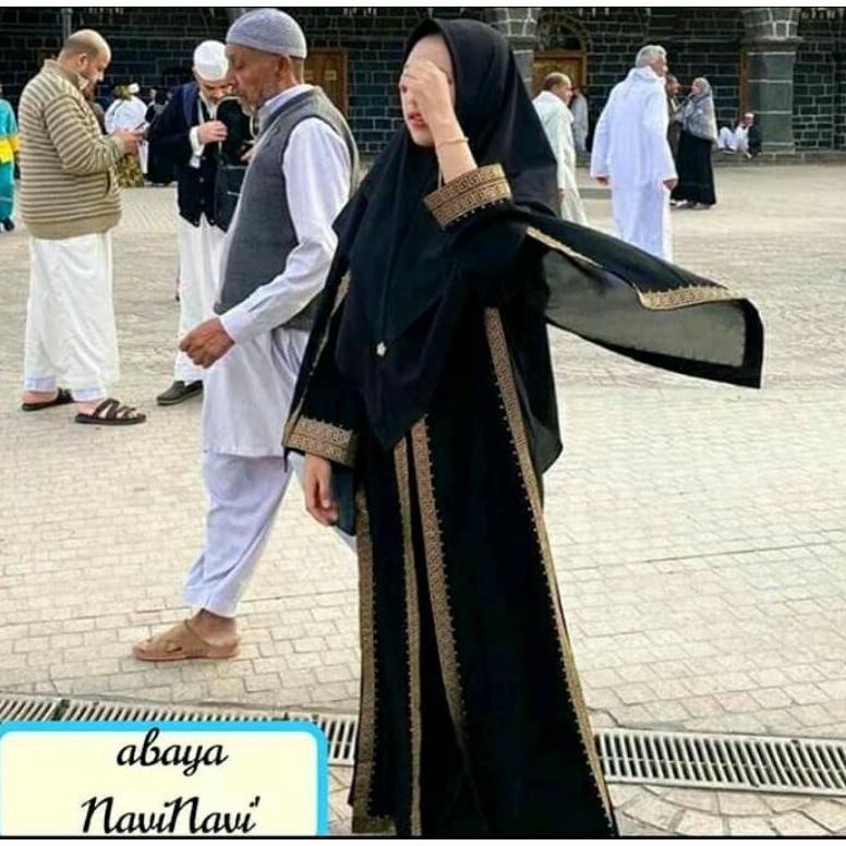 Gamis Abaya Remaja Dubai Muslimah Renda Sifon Saudi Gamis Abaya Remaja