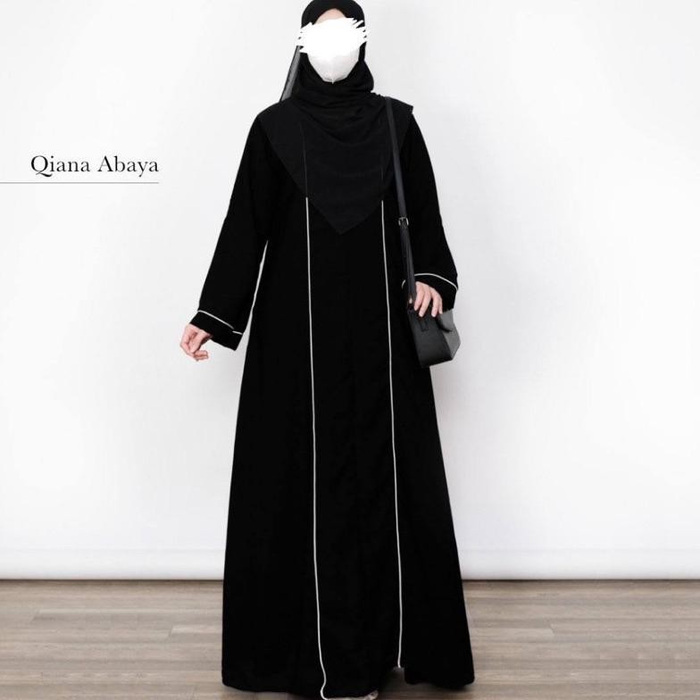 Gamis Abaya Remaja Basic Lis Polos Hitam Arab Tuey Bahan Jetblack Saudi Baju Syar I Umroh Remaja Dew