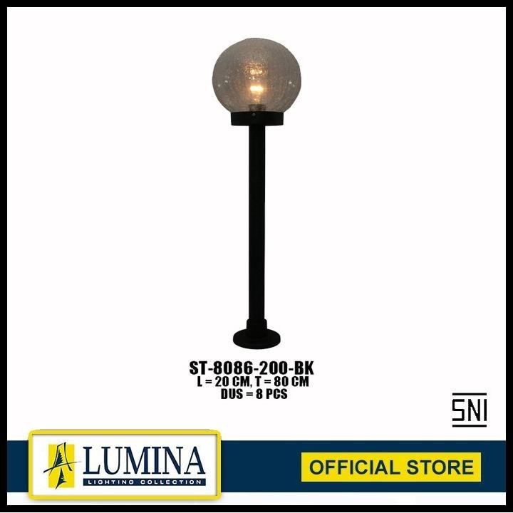 LUMINA - LAMPU TAMAN ST-8086-200 BK
