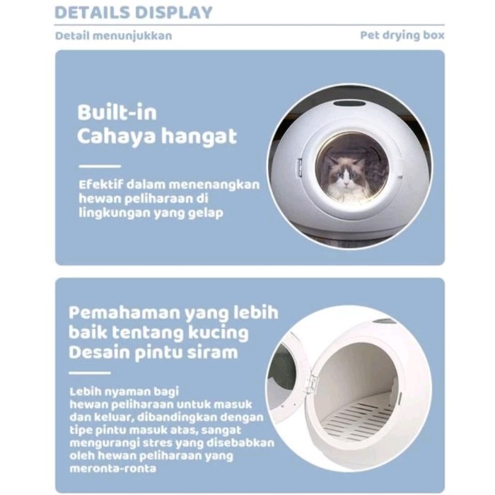 

Pet Drying Box Portable Mesin Pengering Kucing Dan Anjing