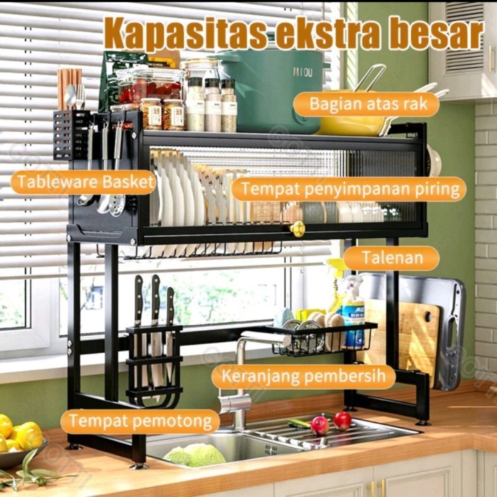 

Rak Dapur Serbaguna Tempat Bumbu Kokoh