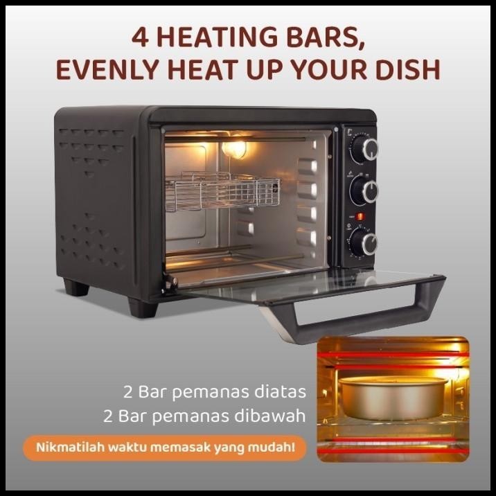 FLIFE OV 20HX01 OVEN LISTRIK 20 LITER - 4 ELEMEN PEMANAS
