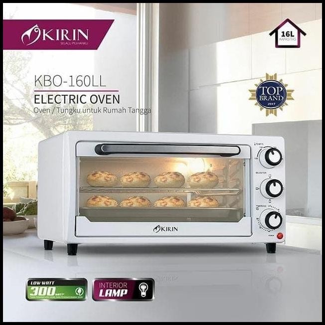KIRIN KBO-160LL LOW WATT WITH LAMP ELECTRIC OVEN LISTRIK [16 L]