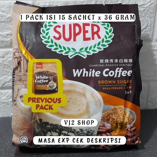 

Super White Coffee Brown Sugar/Clasic/Charcoal Roasted Coffee 3In1