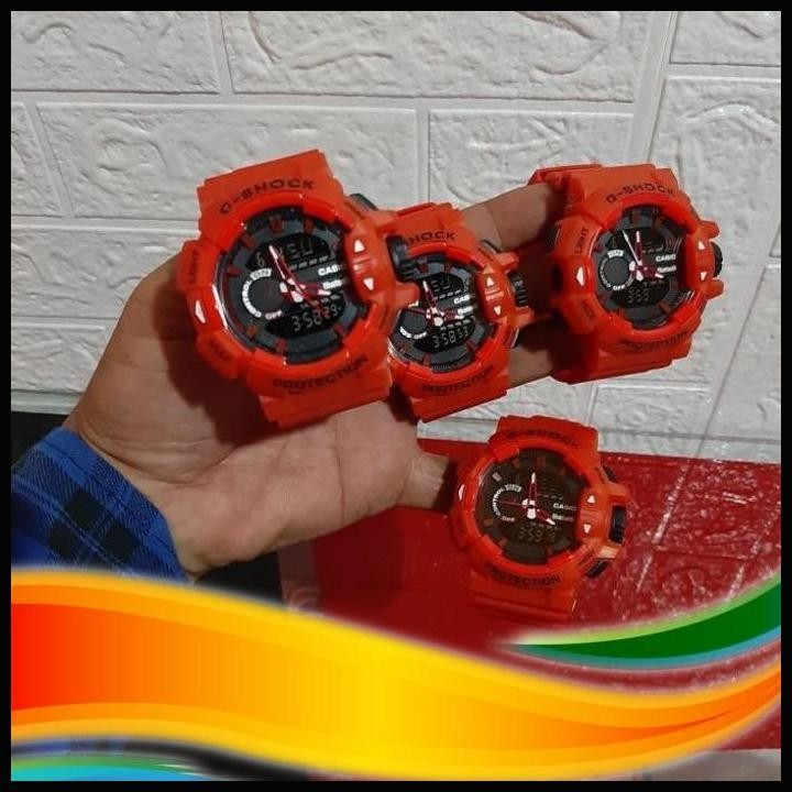 [BKS] JAM TANGAN CASIO G-SHOCK GA-100CF RED.HARGA 1PCS (BEKAS)