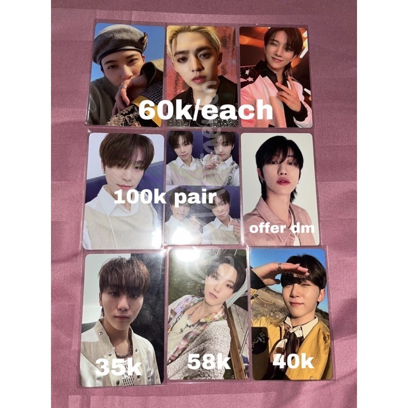 photocard seventeen jeonghan scoups seungcheol joshua dino minghao the8 seungkwan hoshi face the sun