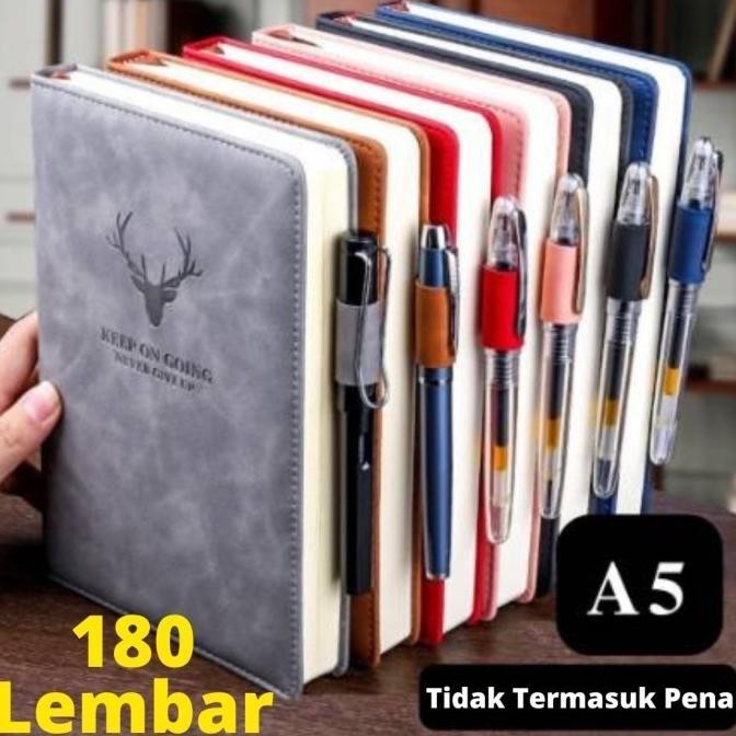 

Buku Jurnal Catatan Perjalanan Notebook A5 180 Lembar Cover Kulit Pu Baktioktavianiseller
