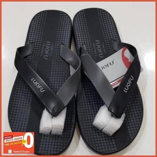 Original Luofu F 1182-A02S  Sandal Jepit Pria Empuk Bahan Bermutu