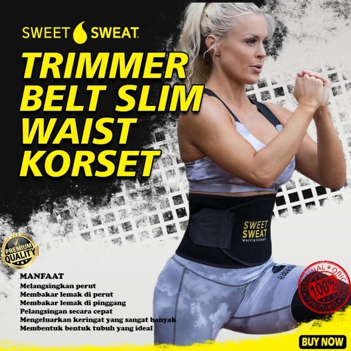 Warelly - Korset Pembakar Lemak Perut Korset Olahraga Wanita Sweat Sweet Korset