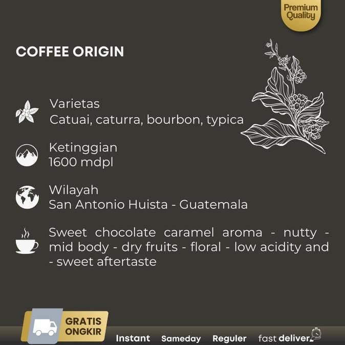 

Northsider Kopi Arabika Guatemala Adiesto Fully-Washed Coffee 1Kg