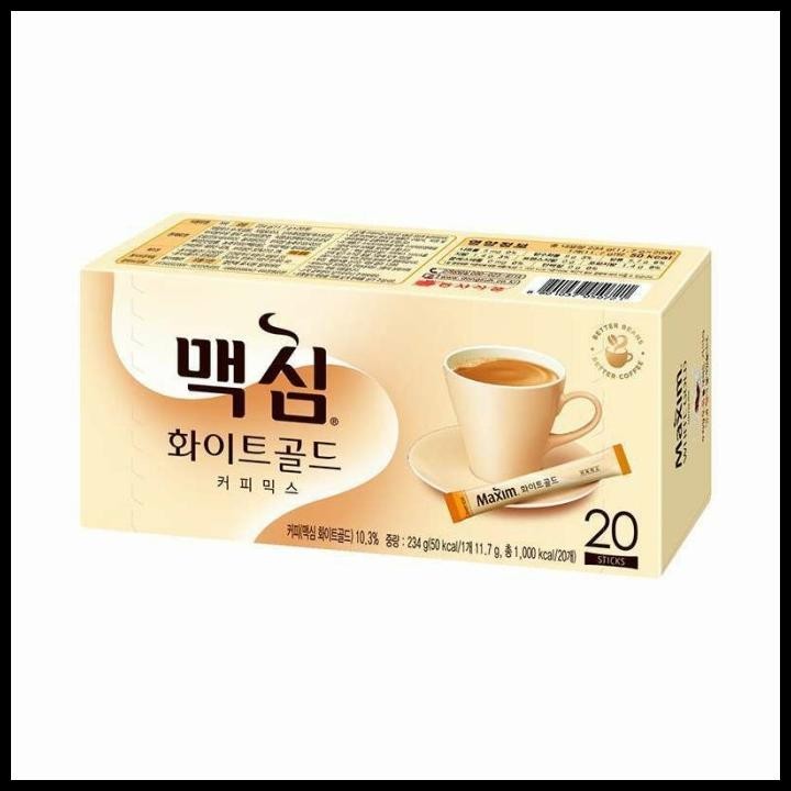 

[Isi 20 Pcs] Maxim White Gold White Coffee - Kopi Korea Coffee Mix