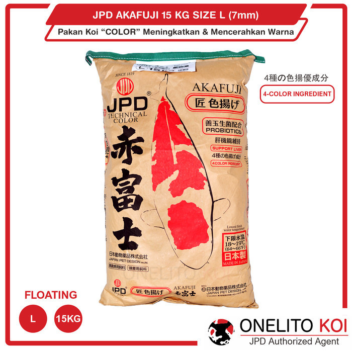 JPD AKAFUJI / PAKAN KOI / SIZE L / 15KG