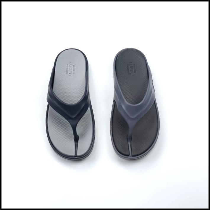 E6217JP6KW LUOFU ORIGINAL JELLY SANDAL JEPIT KARET PRIA SENDAL IMPORT