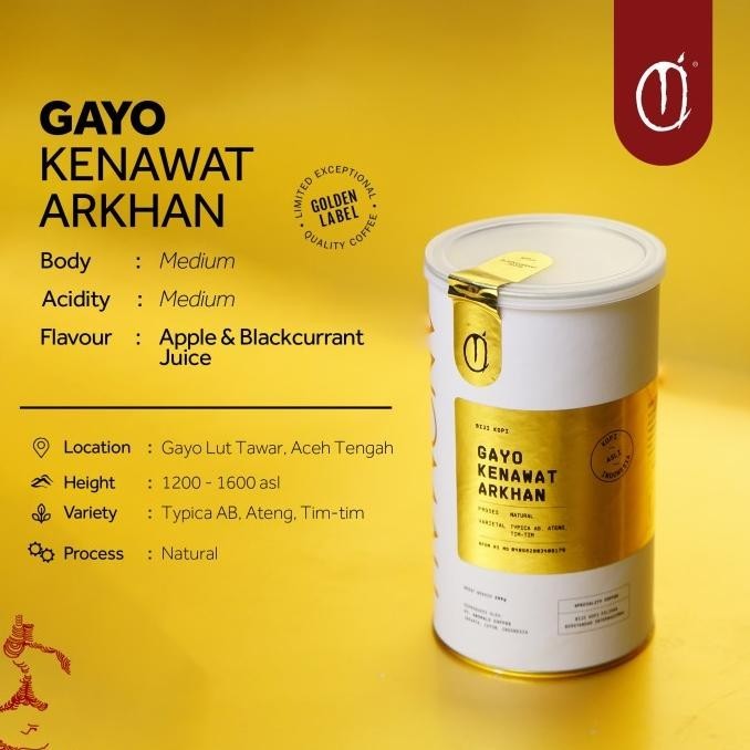 

Anomali Coffee Biji Kopi - Golden Label - Gayo Kenawat Arkhan - 200Gr