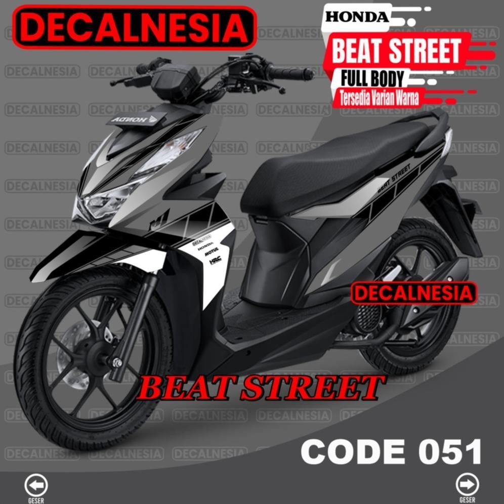 Decal Beat Street New 2021 2022 2023 Full Body Sticker Motor 2020 Modifikasi Stiker Variasi Aksesoris Decalnesia C51