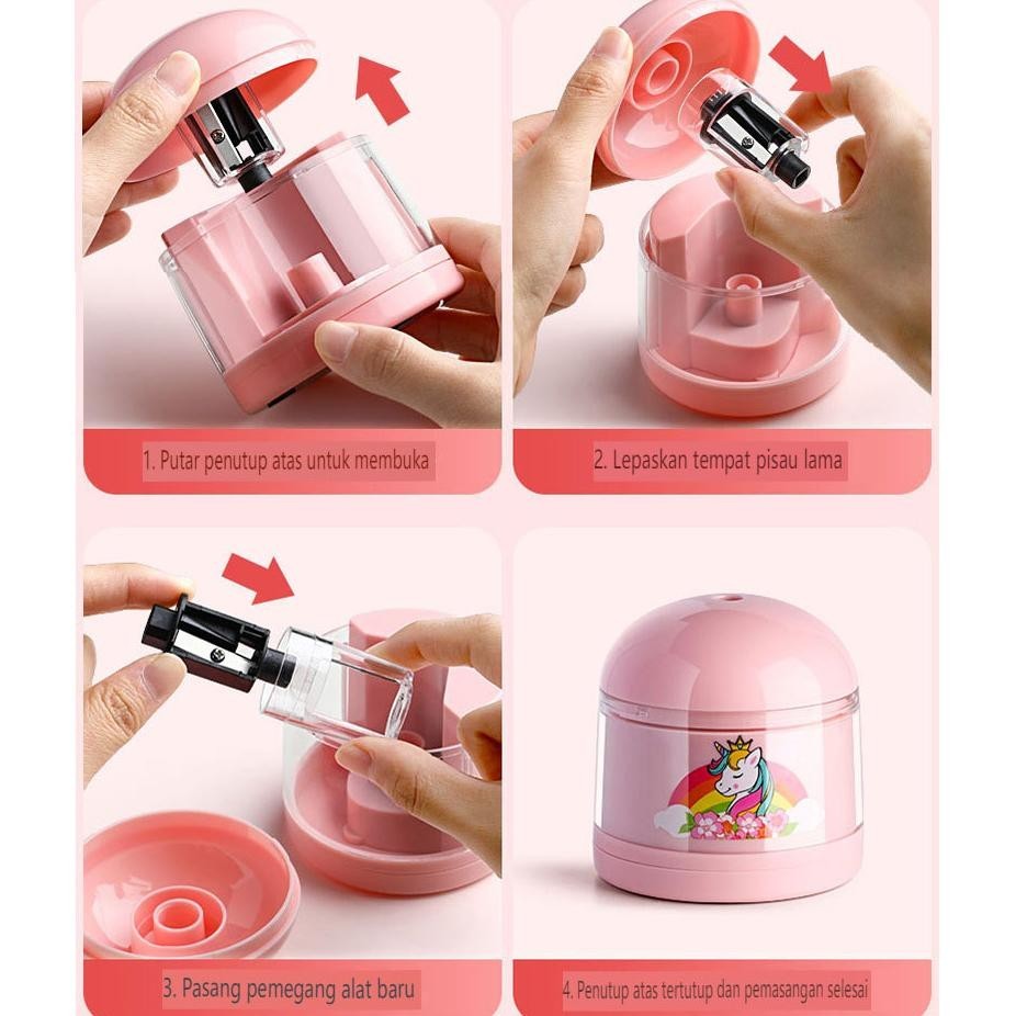 

rwe-45 Rhaast Electric Stationery Set / Set Alat Tulis Elektronik Rautan Penghapus Vacuum Pencil 11 In 1/Set Alat Tulis Elektronik Belajar Anak Perempuan Kado Terlaris