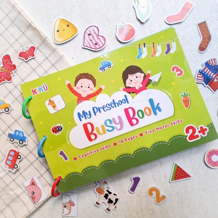 

MY PRESCHOOL BUSY BOOK QUITE BOOK BUKU AKTIVITAS Pra Sekolah PAUD 2th