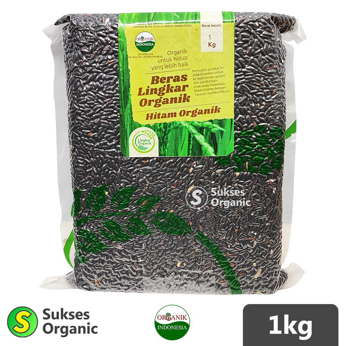 

Beras Hitam Organic Black Rice Lingkar Organik 1kg K01