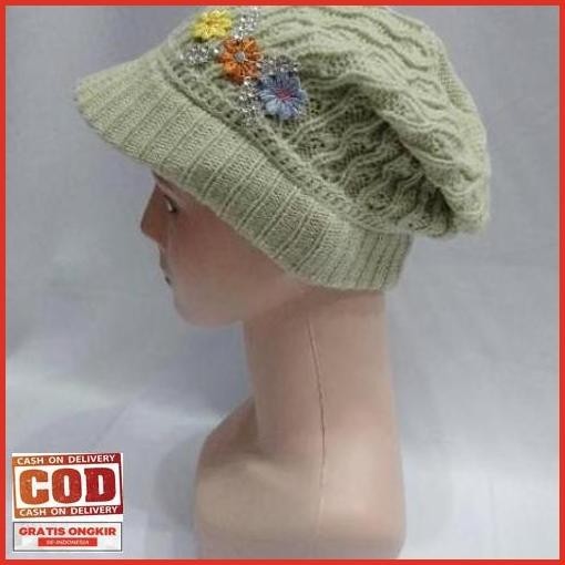 Cod Kerpus Topi Kupluk Rajut Ibu Emak Ciput Topi Rajut Jadul Nenek Premium Tebal Halus Untuk Wanita 