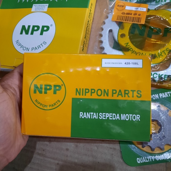 Girset Gearset Gir Gear Set Rantai Depan Belakang Vega Zr 428 Npp