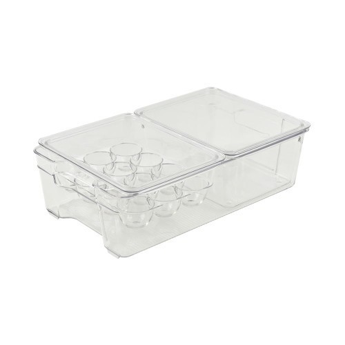Rak Kulkas Fridge Container Set Of 3 Transparent