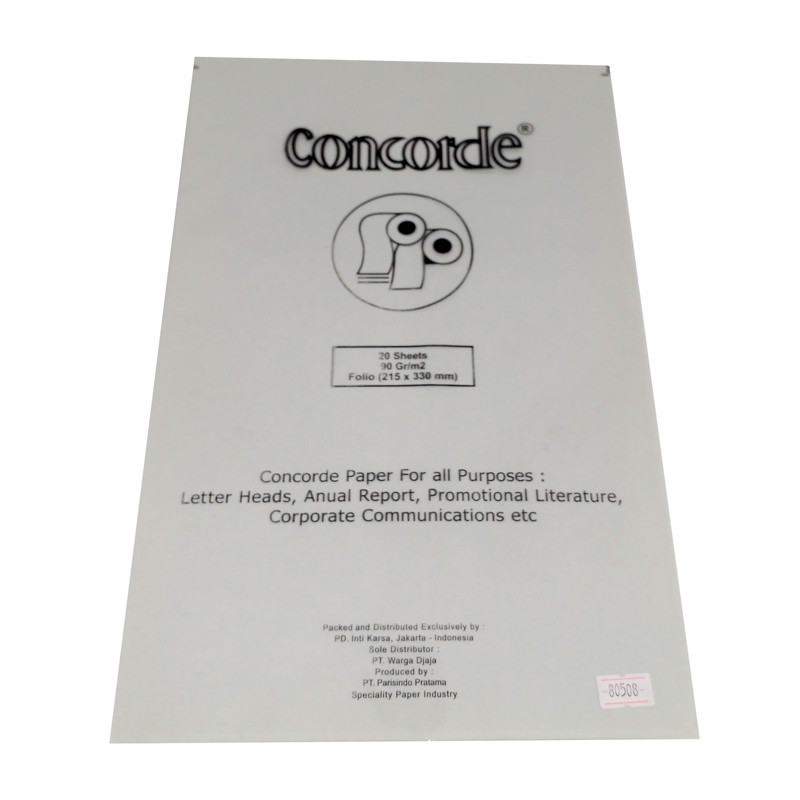 

Concorde Laid F4 90 Gsm - Kertas Folio Warna Putih