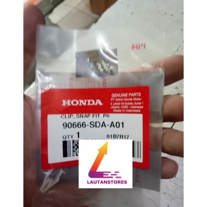 90666-Sda-A01 Clip Jepit Cover Motor Clip Snap Fit Honda