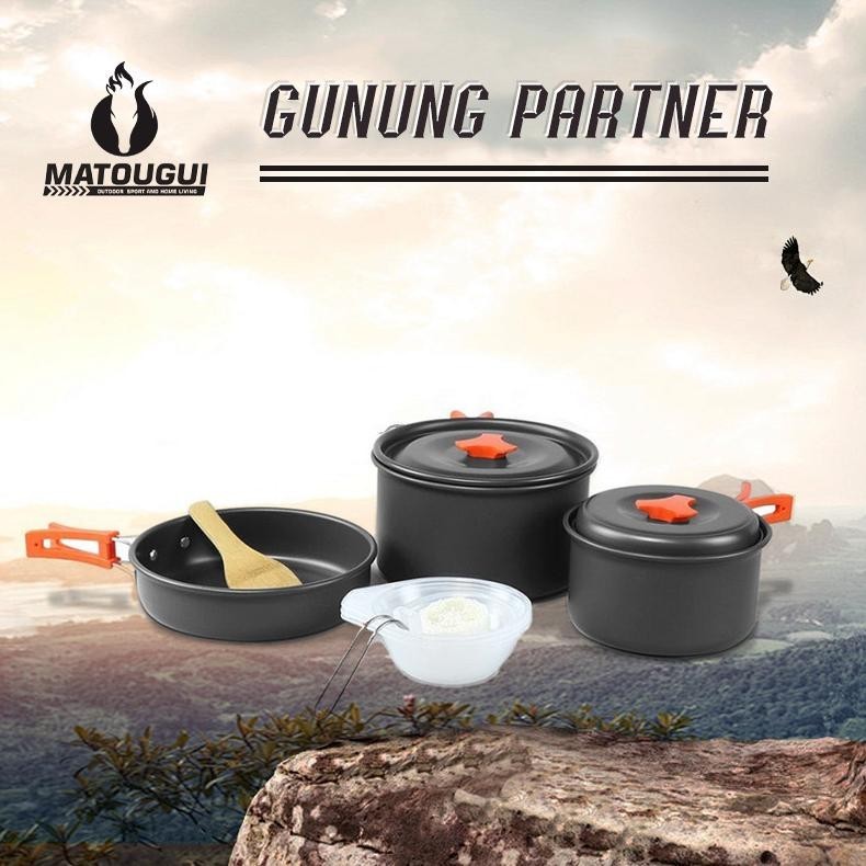 JAKALA MATOUGUI - COOKING SET ALAT MASAK CAMPING PRAKTIS PERLENGKAPAN MASAK OUTDOOR SY-300