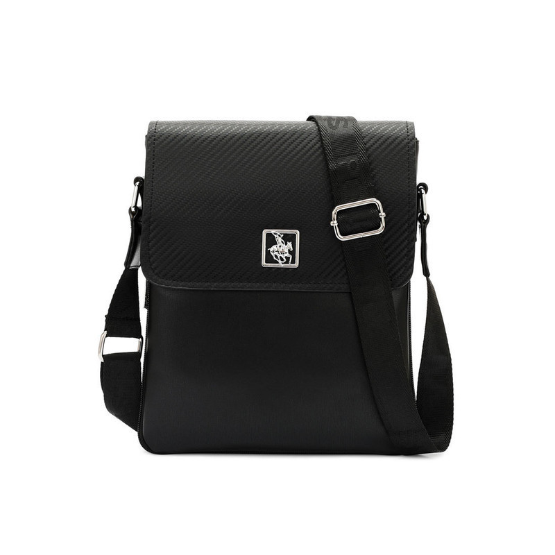 Swiss Polo Textured Messenger Bag / Crossbody Bag / Sling Bag (Tas Selempang Pria) - SWQ 9663