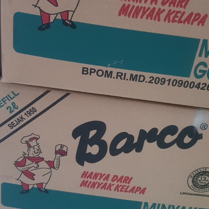 

Barco Minyak Kelapa 2 Liter Pouch Per Dus Isi 6