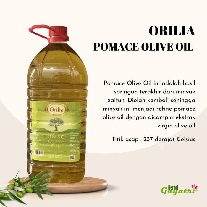 

Orilia Minyak Zaitun Pomace Olive Oil 5 Liter