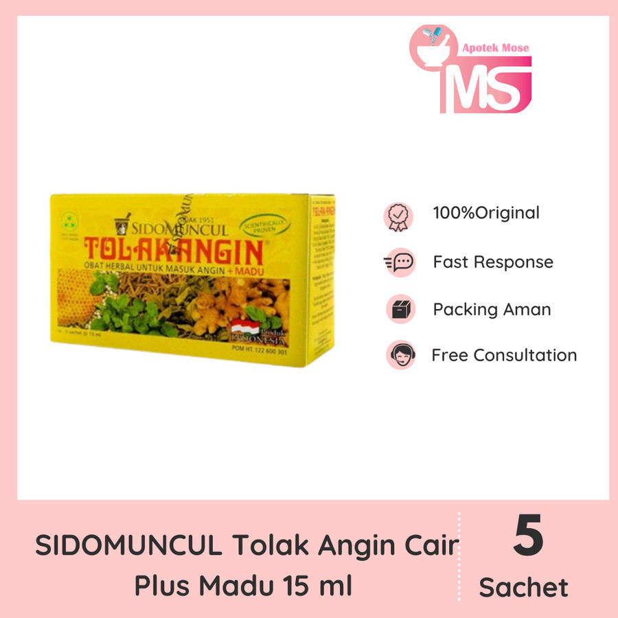 

TOLAK ANGIN CAIR PLUS MADU 15 ML 5 SACHET