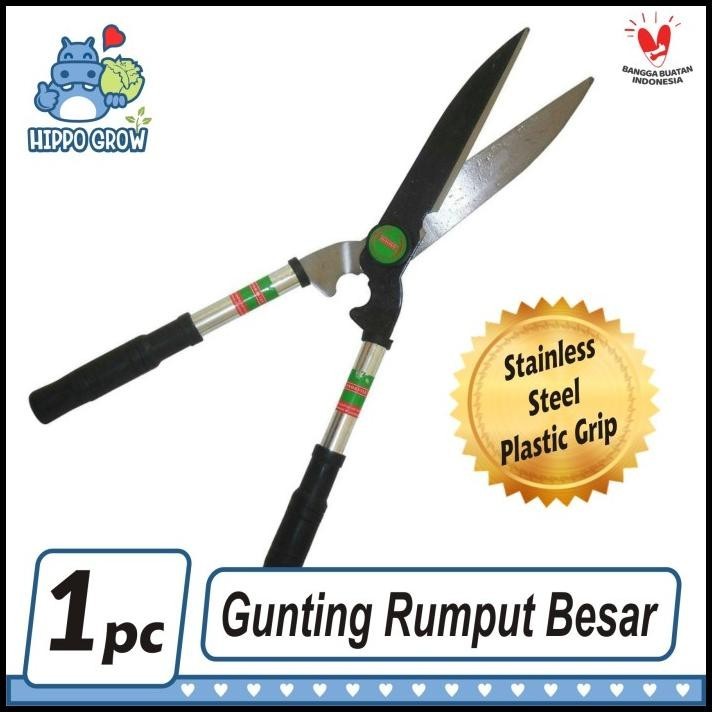 GUNTING RUMPUT BESAR GAGANG LAPIS PLASTIK - KENMASTER