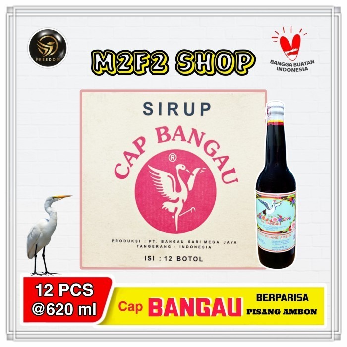 

Sirop / Sirup Manis Cap Bangau / Bango Pisang Ambon - 620 Ml (Karton)