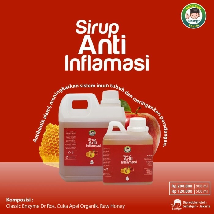 

Sirup Anti Inflamasi Sehatgan 900Ml / Sirup Kesehatan / Sirup Alami