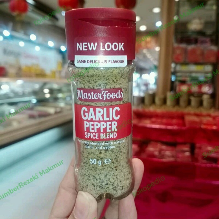 

Masterfoods Garlic Pepper 50Gr Bumbu Masak Bawang Putih Merica Bubuk