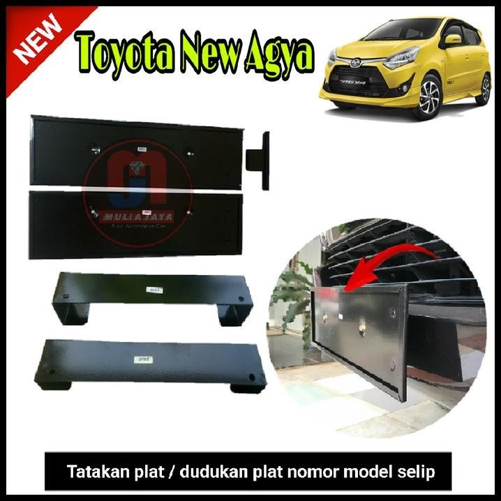 TATAKAN/DUDUKAN PLAT NO MOBIL AGYA NEW
