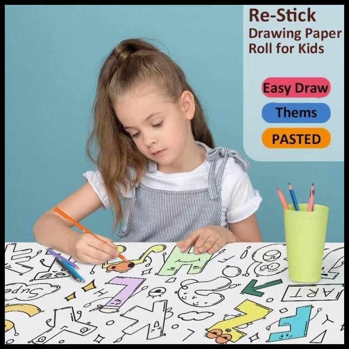 

DISKON KERTAS MEWARNAI ROLL TEMPEL DINDING DRAWING PAPER 300X30CM DINOSAURUS !!!!!!