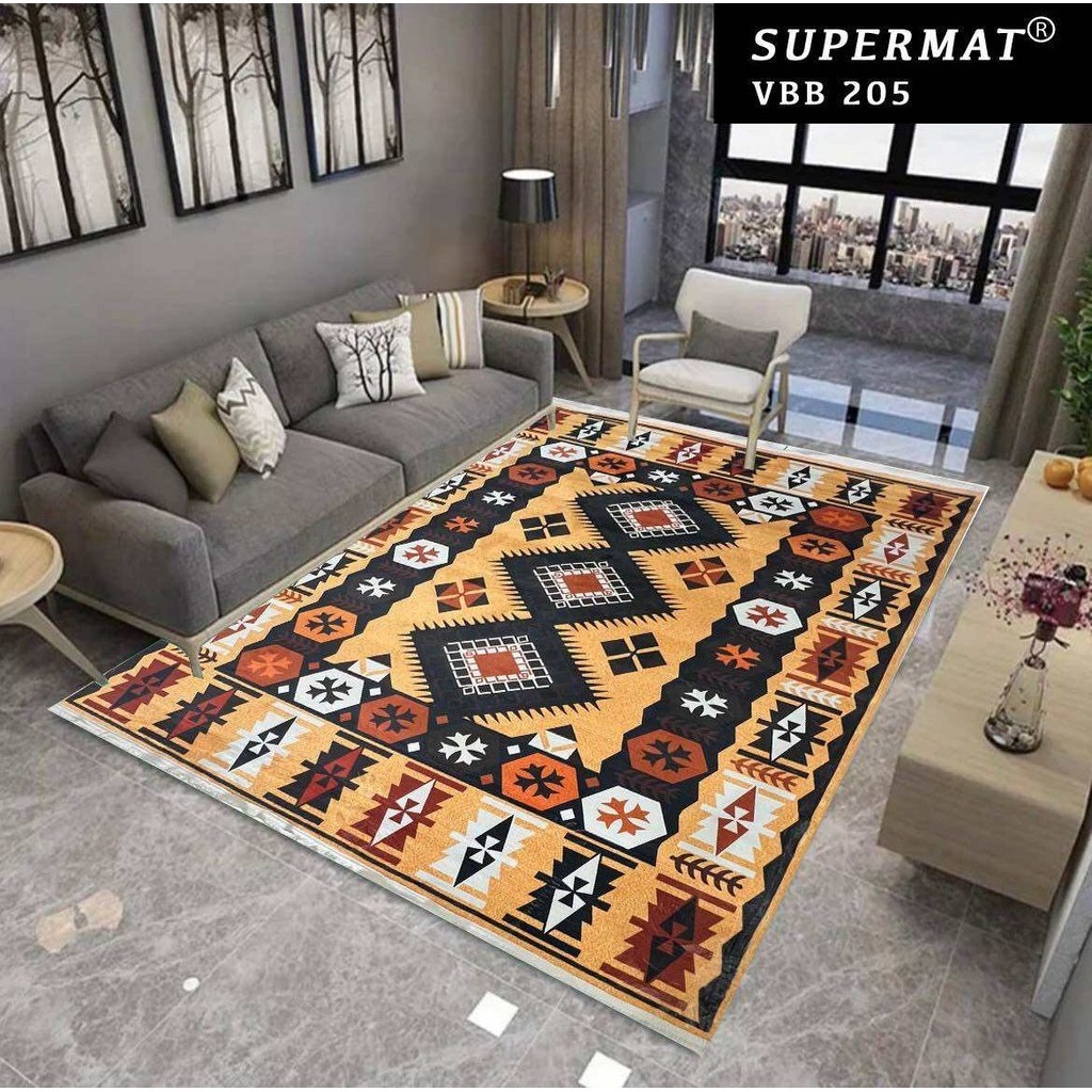 Karpet Permadani Bohemian Import Premium Karpet bulu Halus