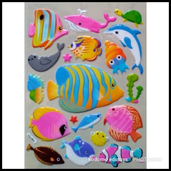 

HOT DEAL STICKER STIKER ANAK TIMBUL IKAN FISH 075 !!!