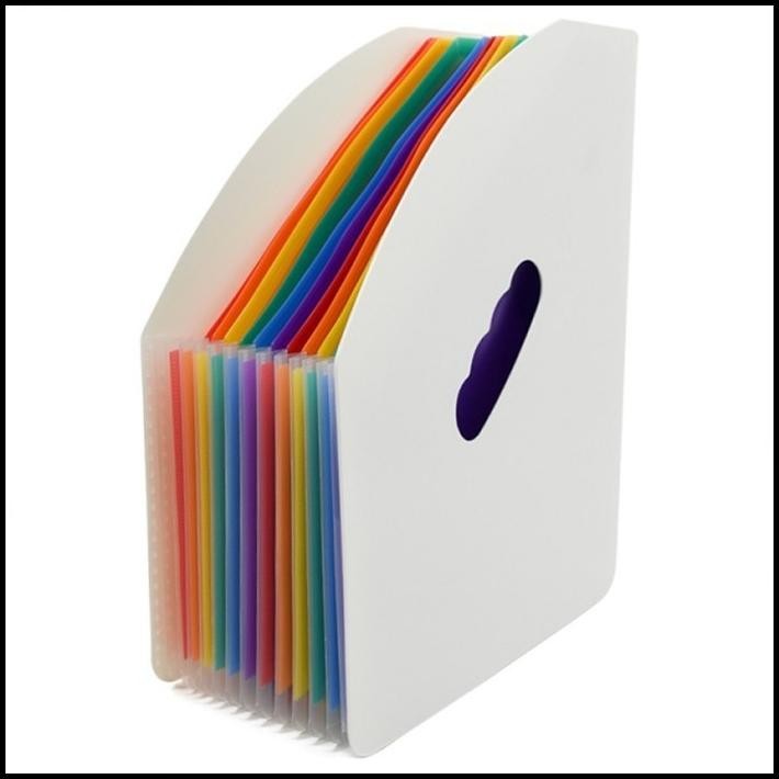 

TERMURAH 13 SEKAT FILE FOLDER STAND EXPANDING DOKUMEN MAP ORGANIZER TEMPAT MEJA - 12P PUTIH